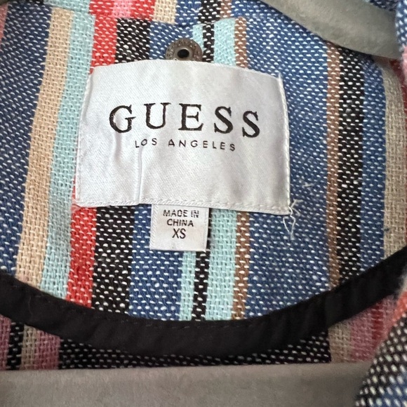 Guess Striped Tassel Zip Up Jacket - Picture 4 of 4